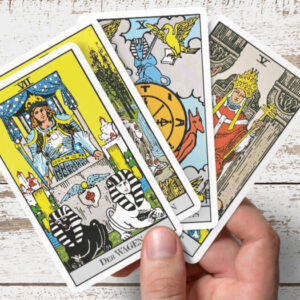 Tarot Karten von A. E. Waite mit individuiellem Druck auf Rückseite